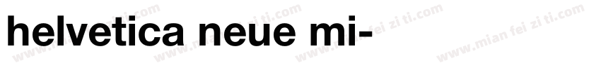 helvetica neue mi字体转换